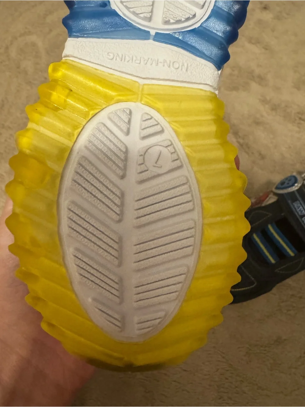 Paw Patrol Navy and Yellow Kids Sneakers with Paw Accent